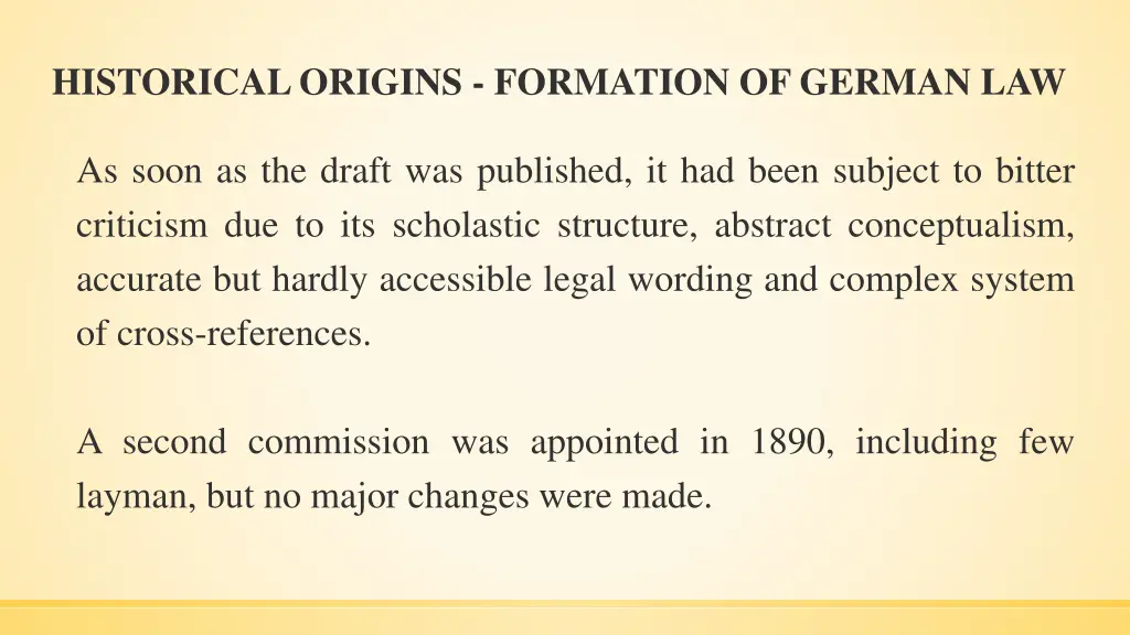 historical origins formation of german law 19