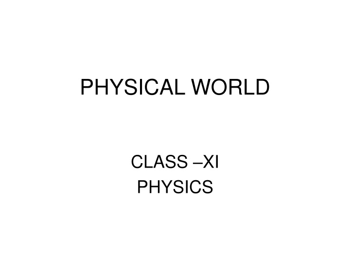 physical world