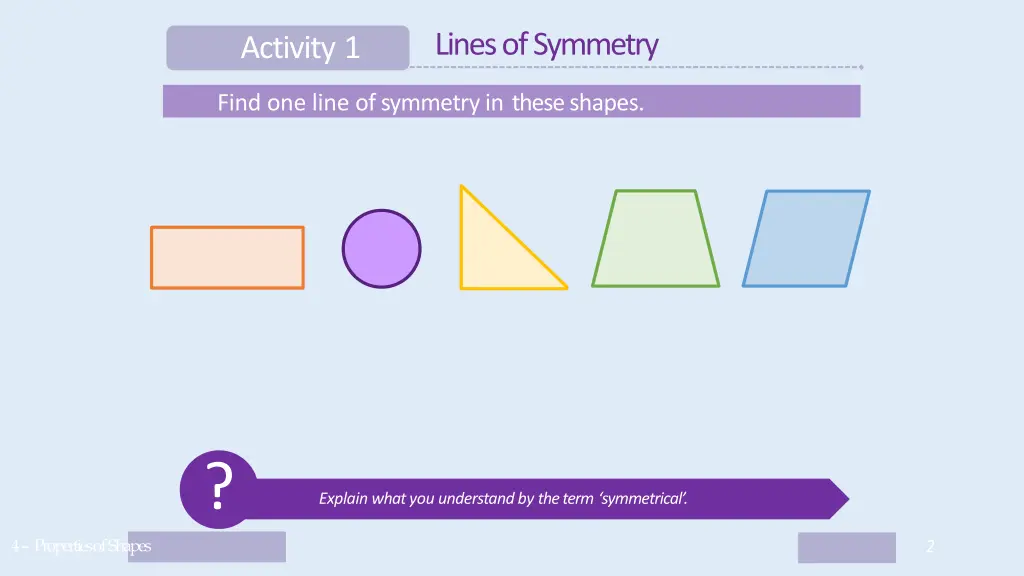 lines ofsymmetry