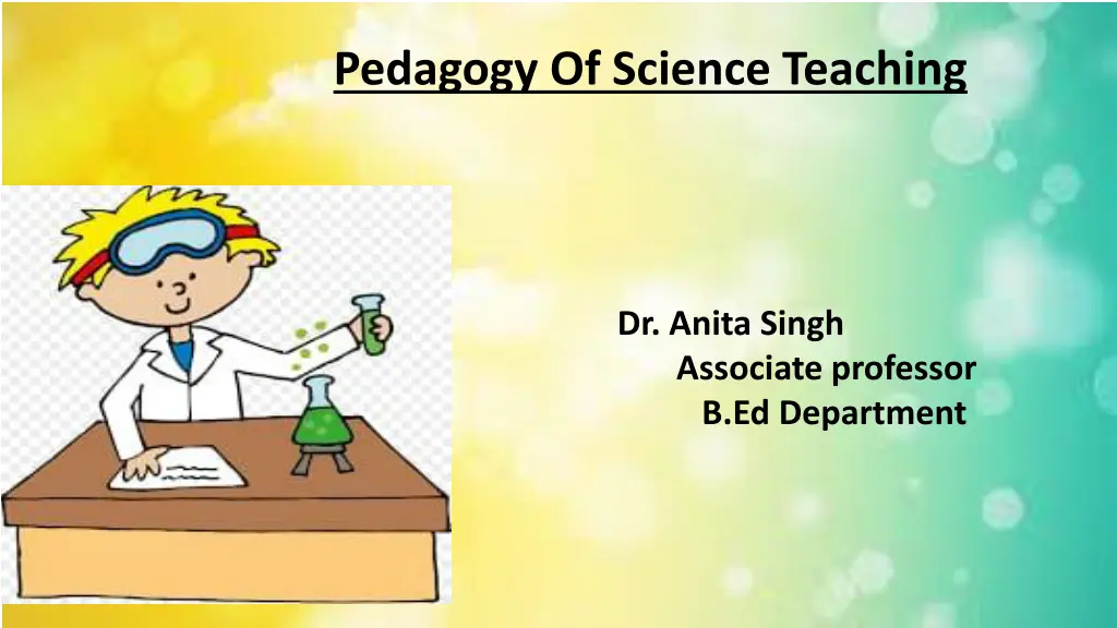 pedagogy of science teaching