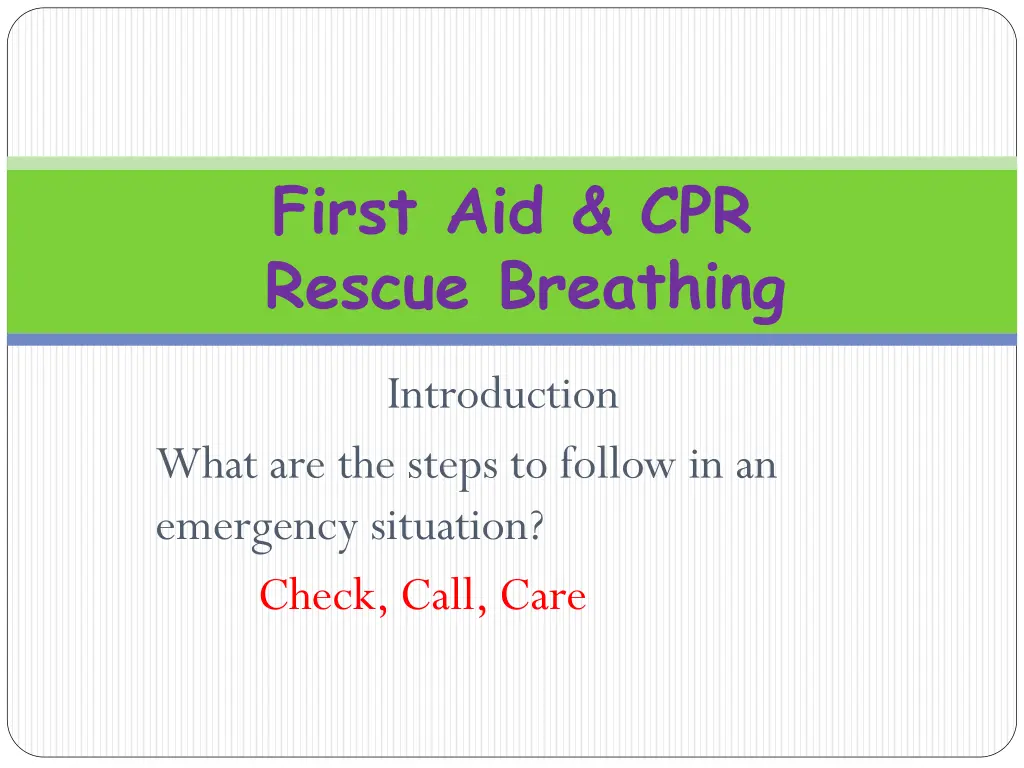 first aid cpr rescue breathing 1