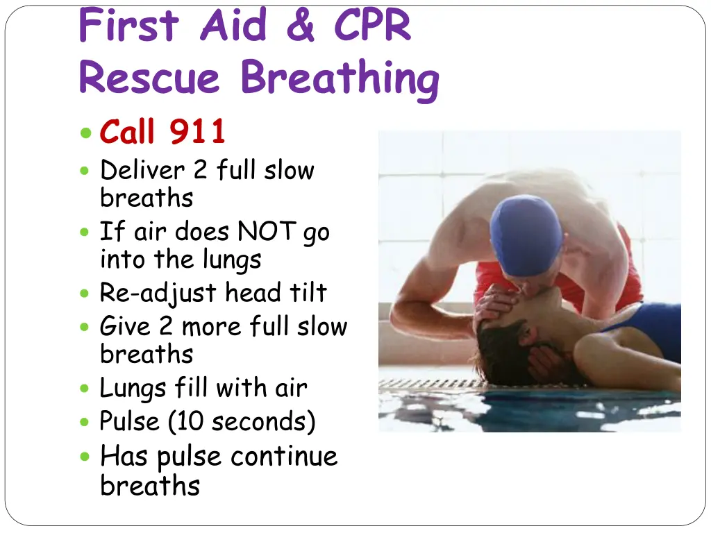 first aid cpr rescue breathing call 911 deliver