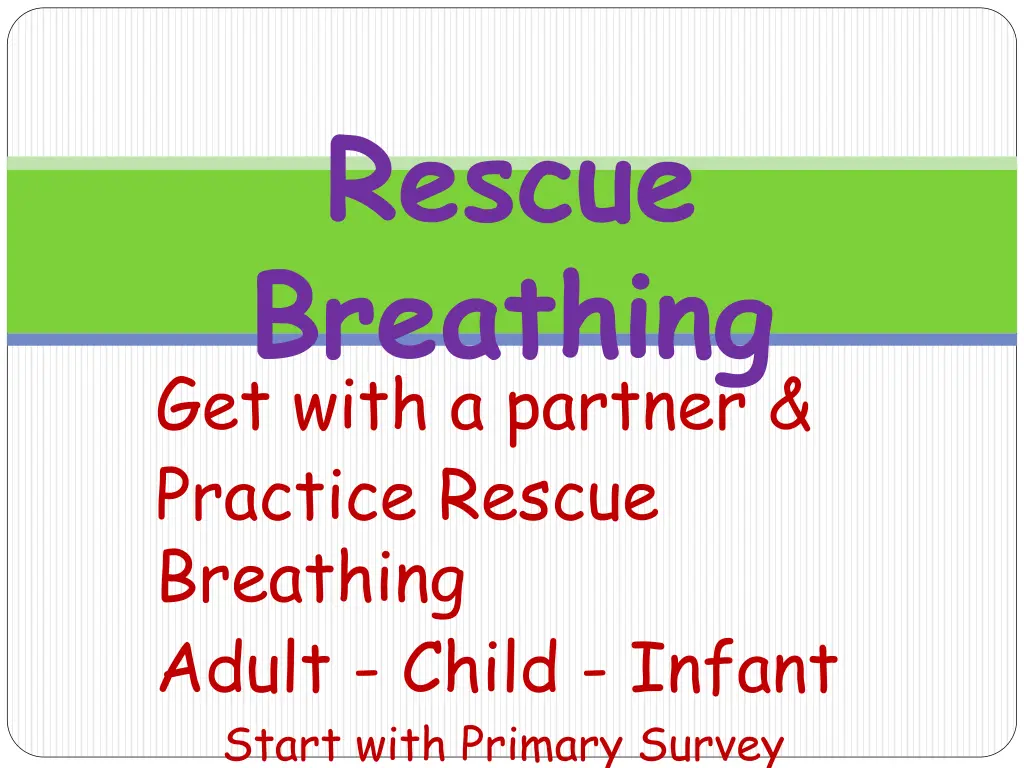 rescue breathing 2