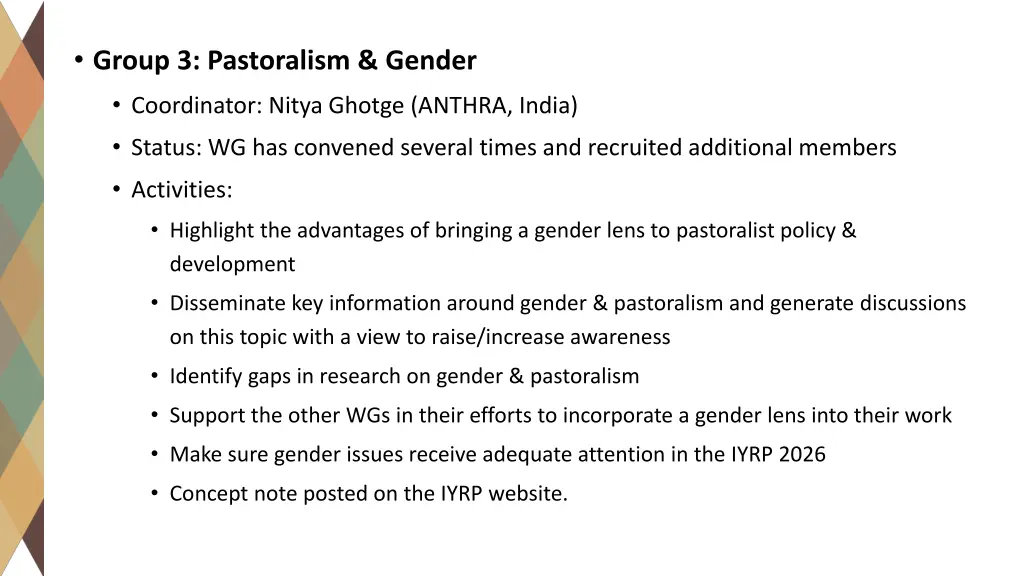 group 3 pastoralism gender