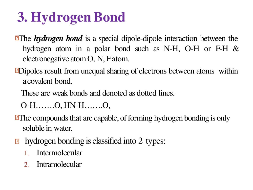 3 hydrogenbond