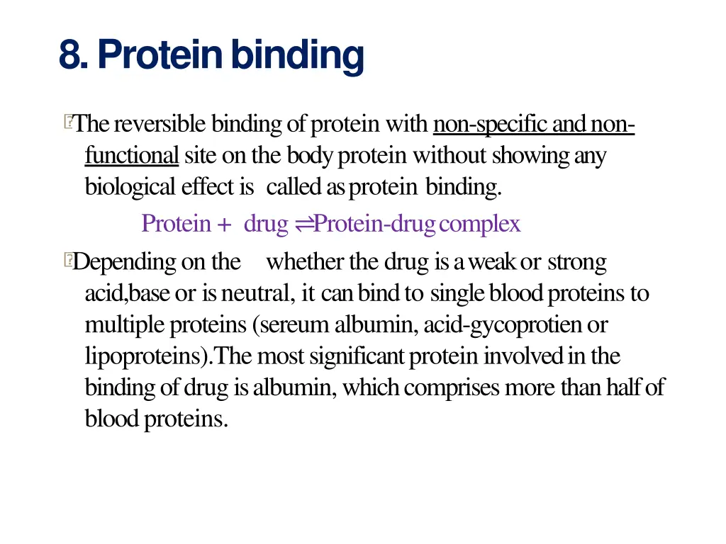 8 proteinbinding