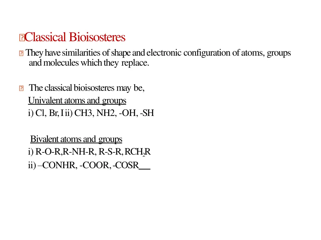 classicalbioisosteres they have similarities