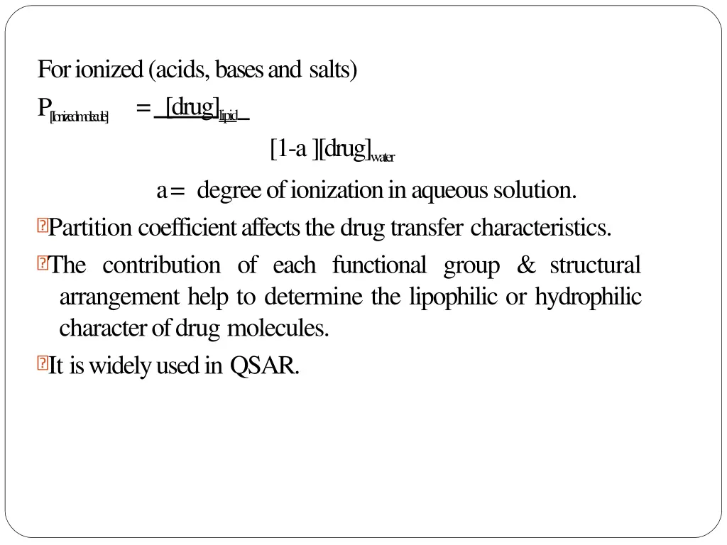 for ionized acids bases and salts p ioniz