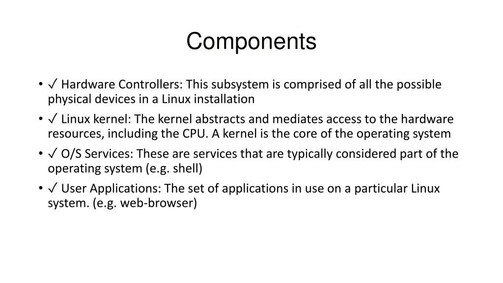 components