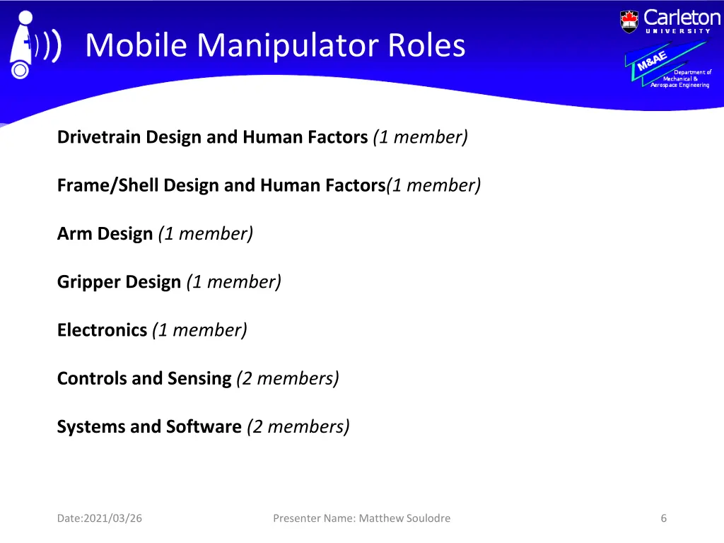 mobile manipulator roles