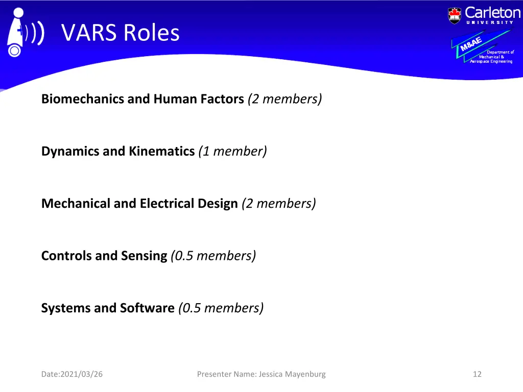 vars roles