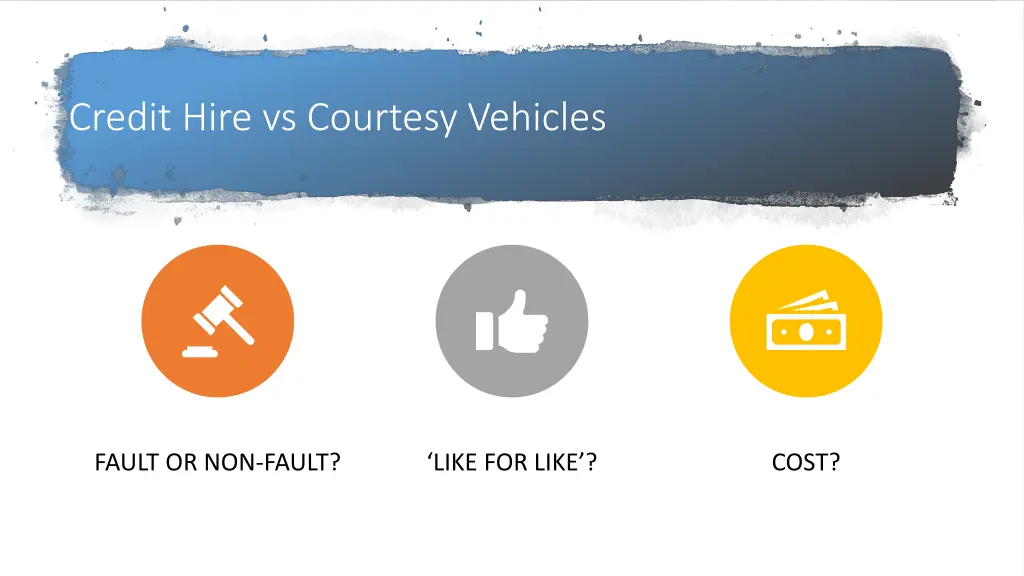 credit hire vs courtesy vehicles