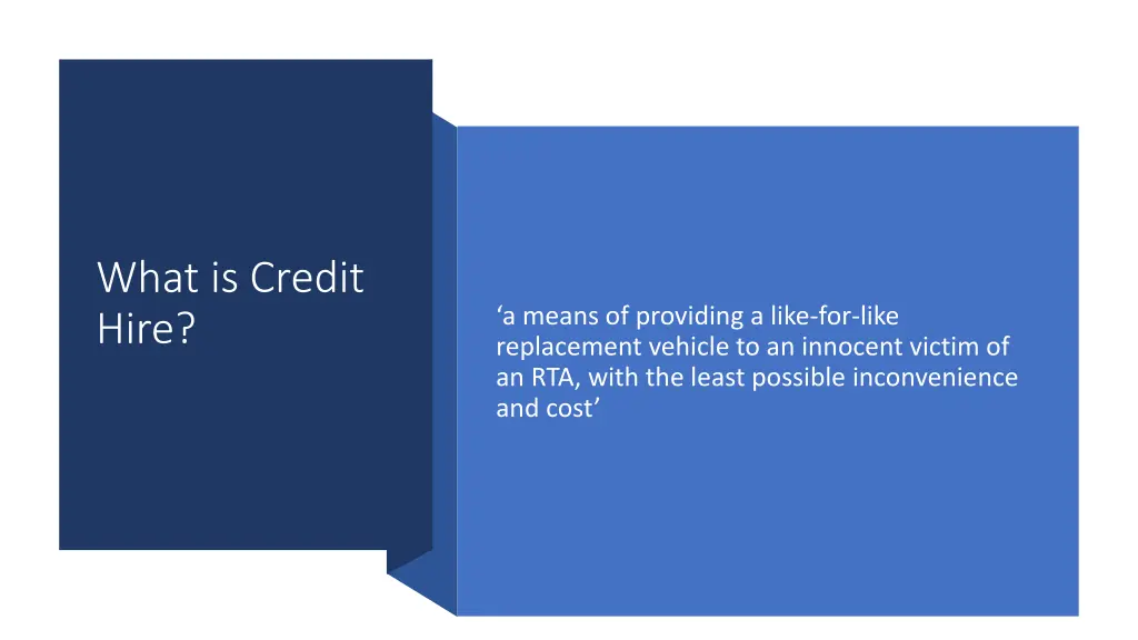 what is credit hire