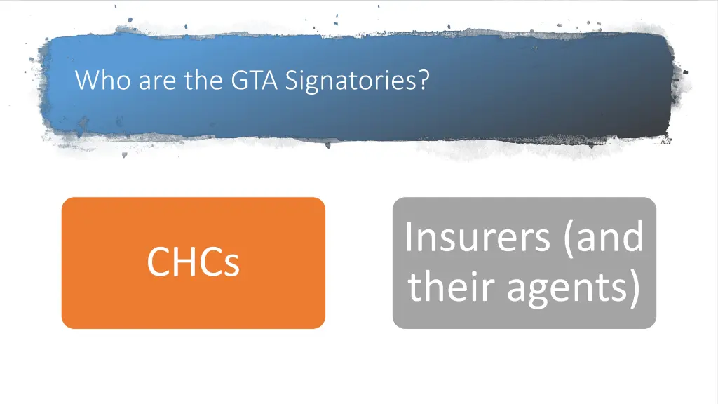 who are the gta signatories