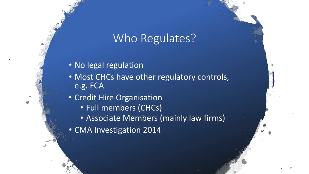 who regulates