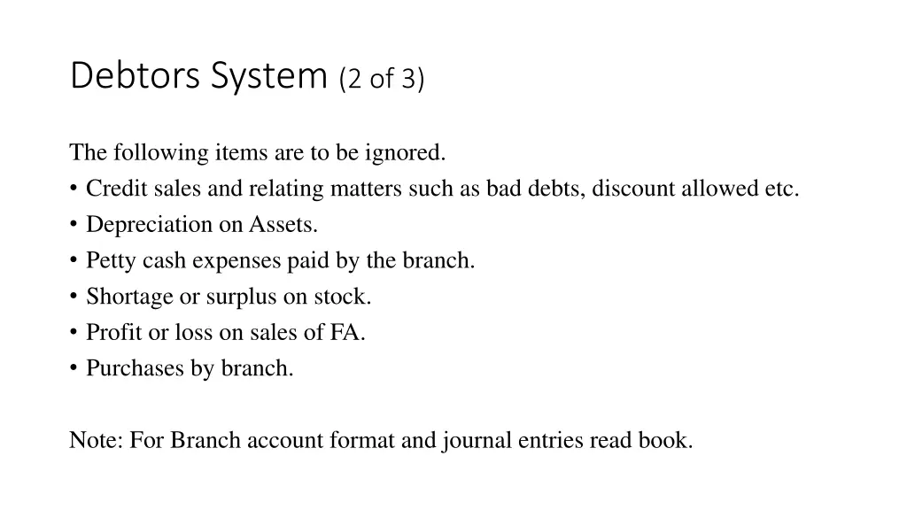 debtors system 2 of 3