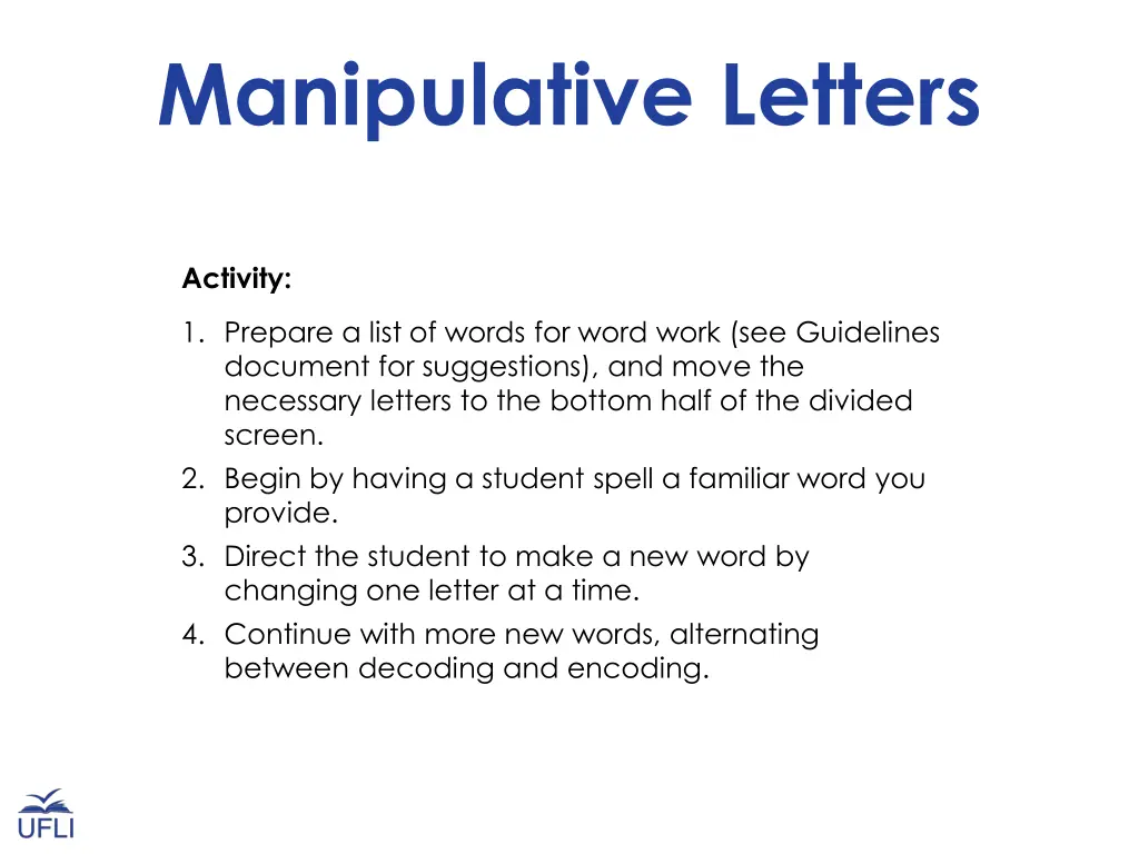 manipulative letters 1