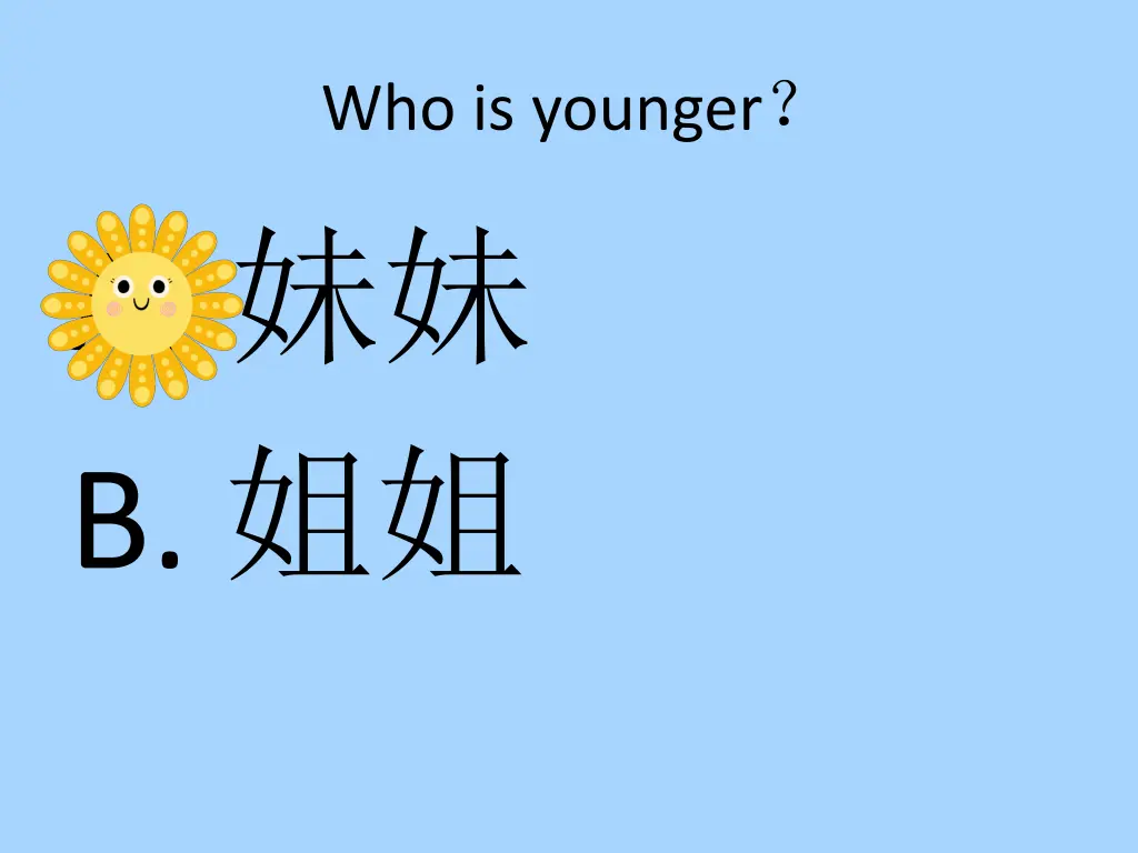 who is younger a b