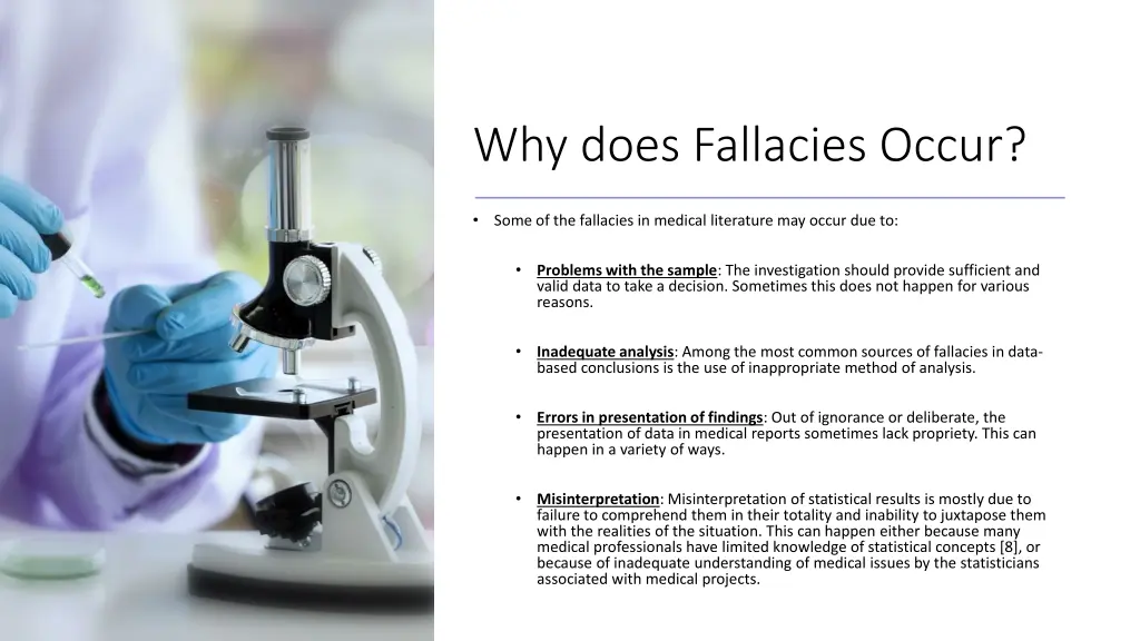 why does fallacies occur