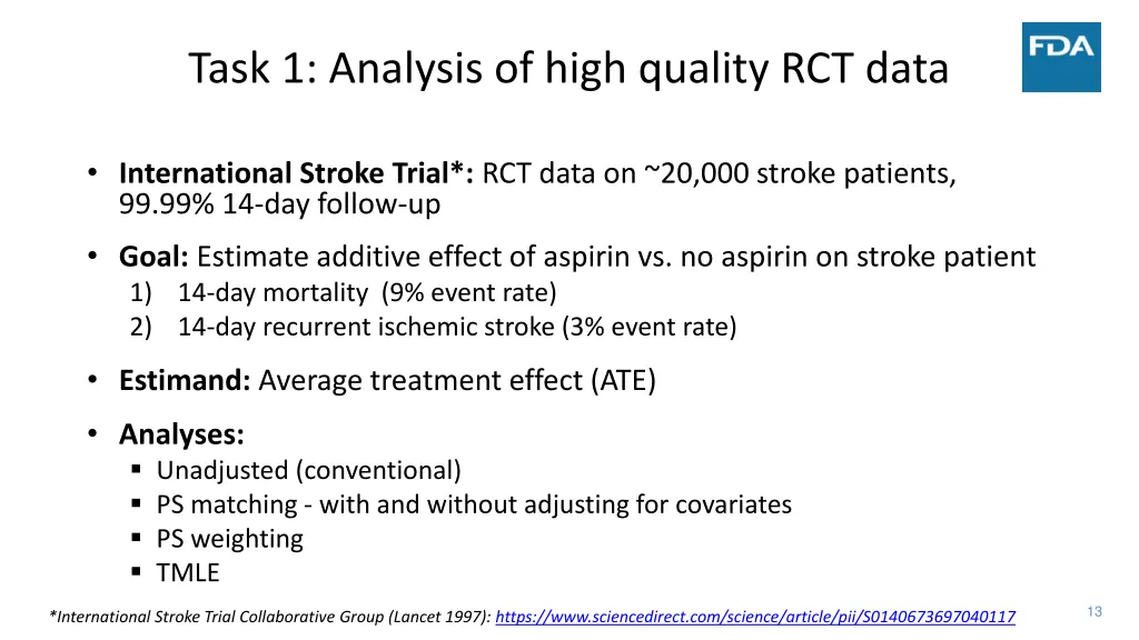 task 1 analysis of high quality rct data 1