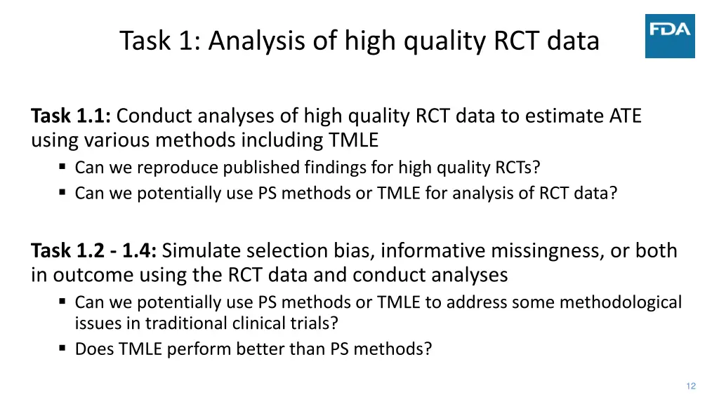 task 1 analysis of high quality rct data