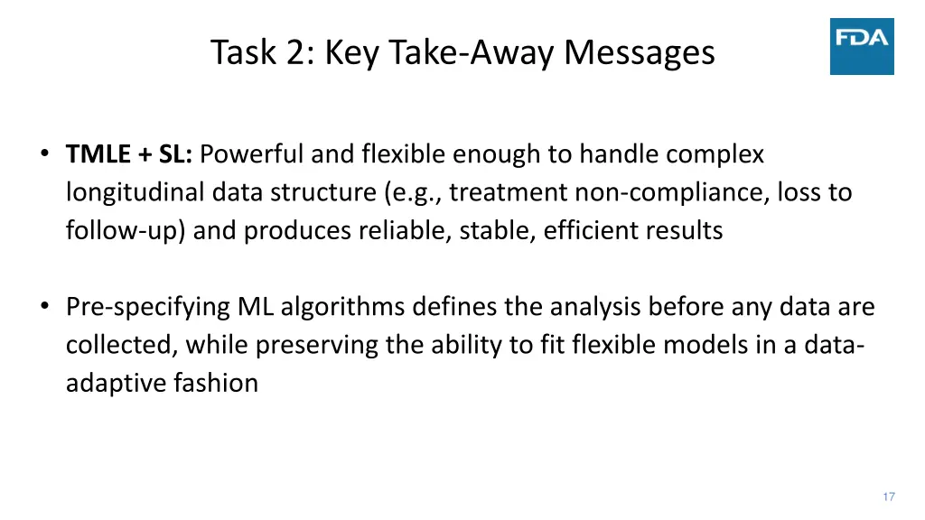 task 2 key take away messages 1