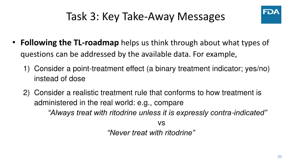 task 3 key take away messages 1