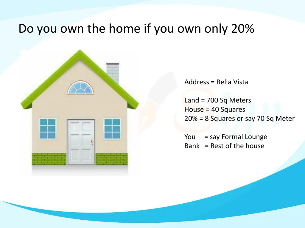 do you own the home if you own only 20