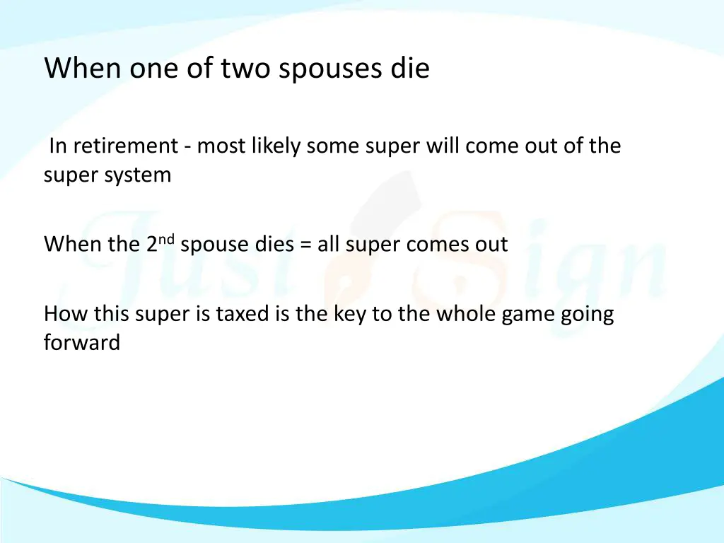 when one of two spouses die