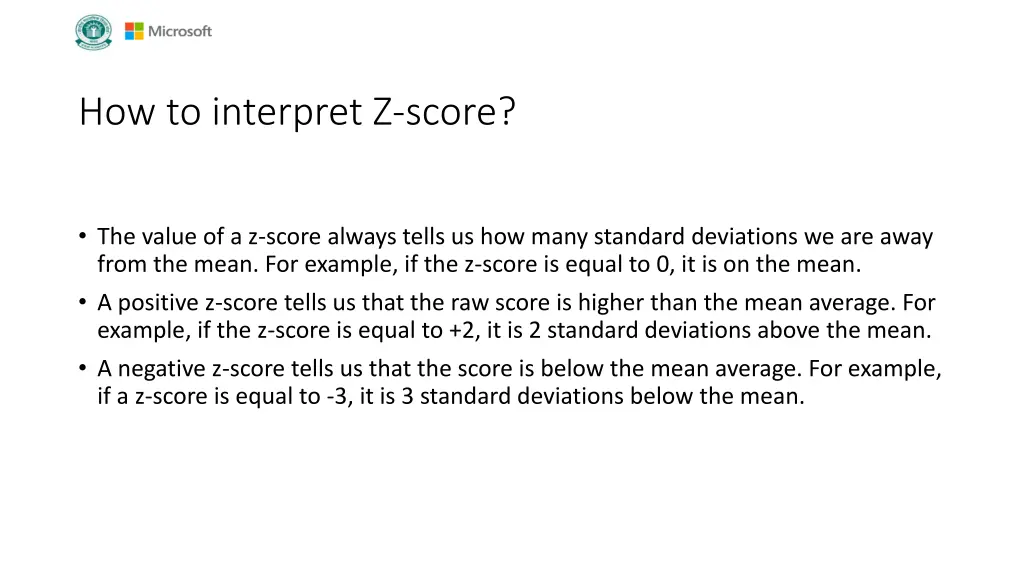 how to interpret z score