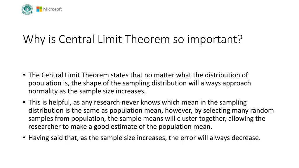 why is central limit theorem so important