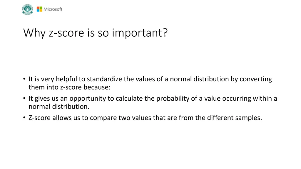 why z score is so important