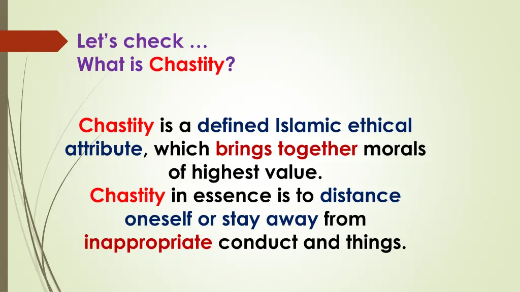 let s check what is chastity