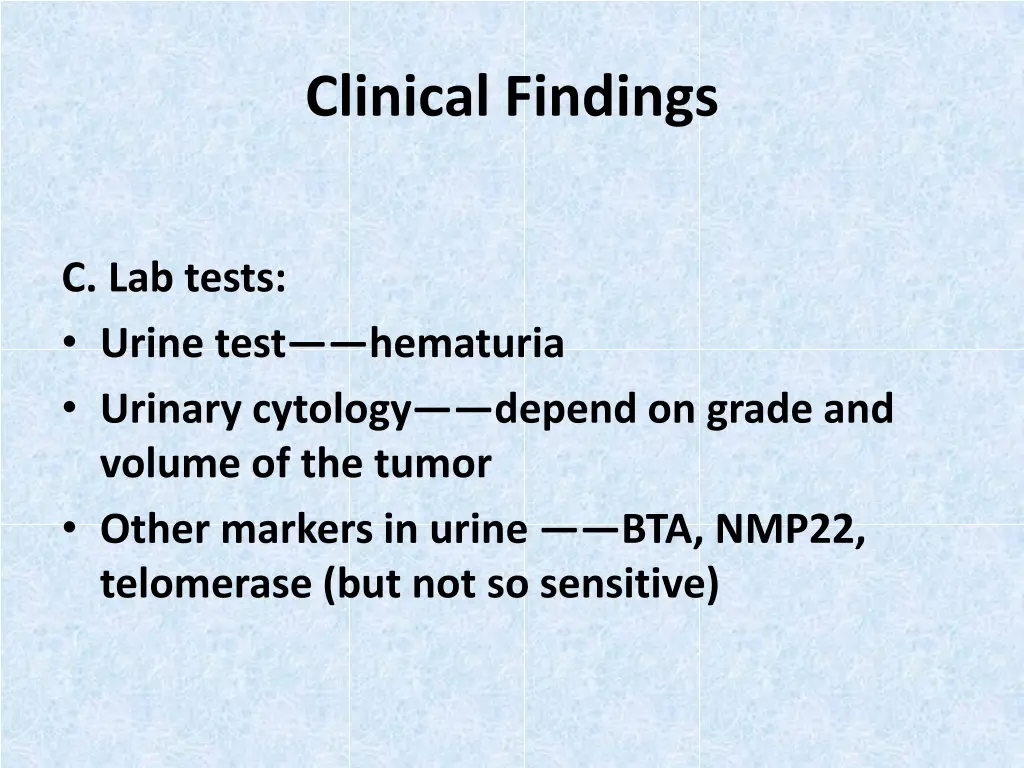 clinical findings 1