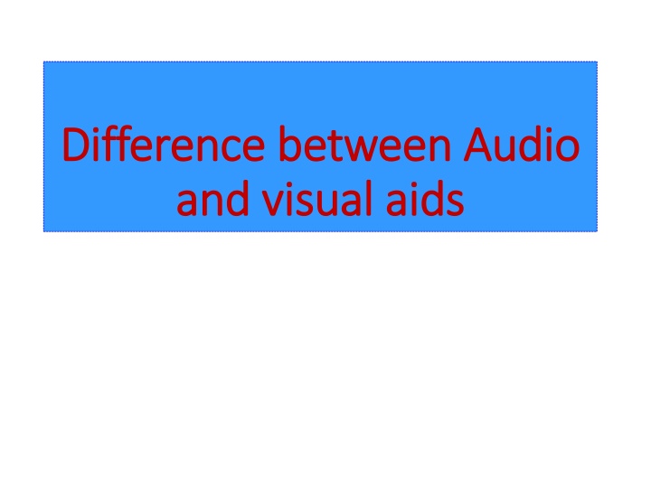 difference between audio difference between audio