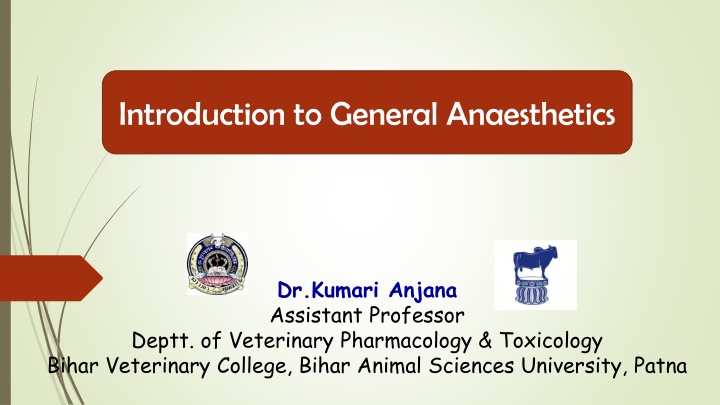 introduction to general anaesthetics