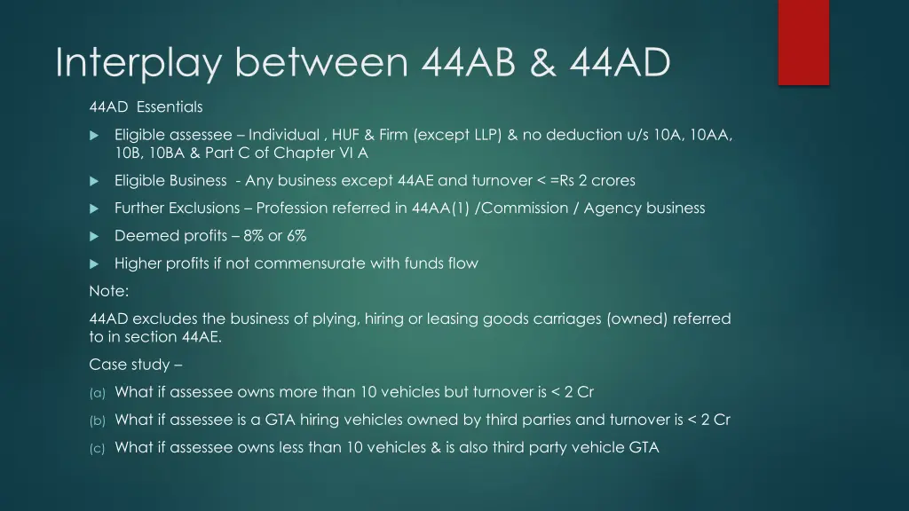 interplay between 44ab 44ad