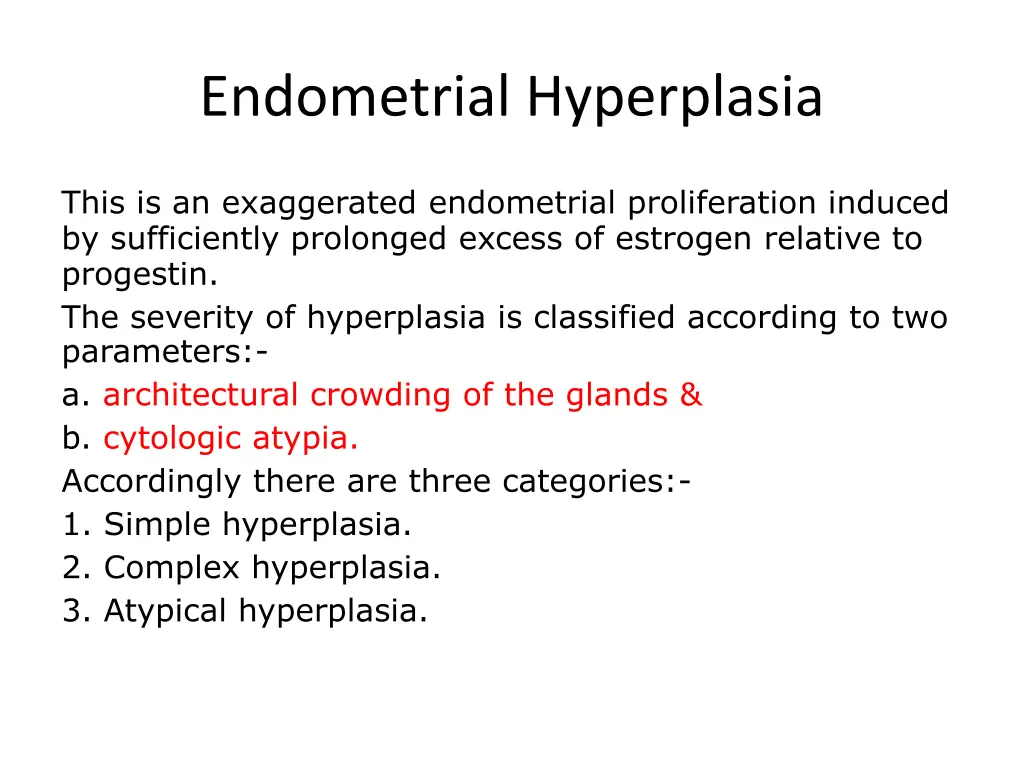 endometrial hyperplasia