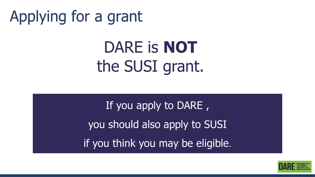 applying for a grant