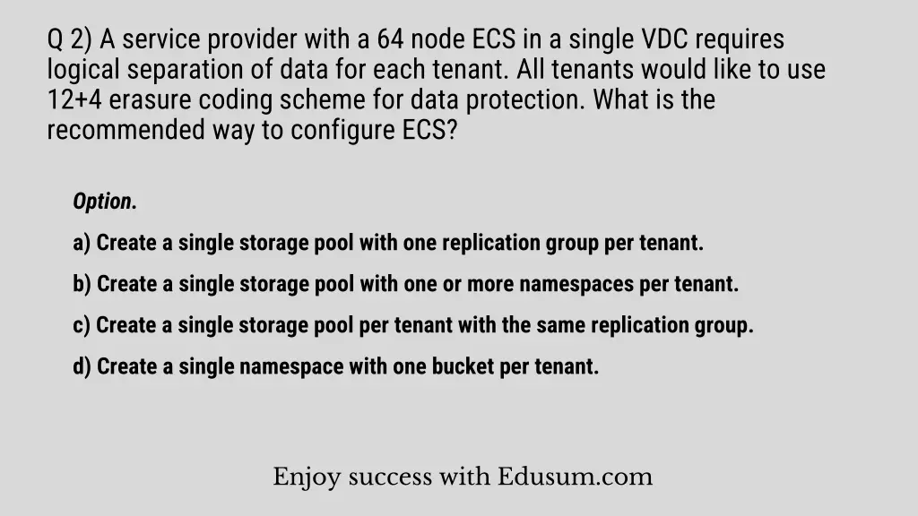 q 2 a service provider with a 64 node