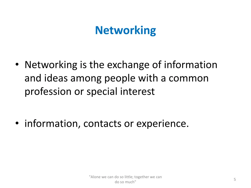 networking