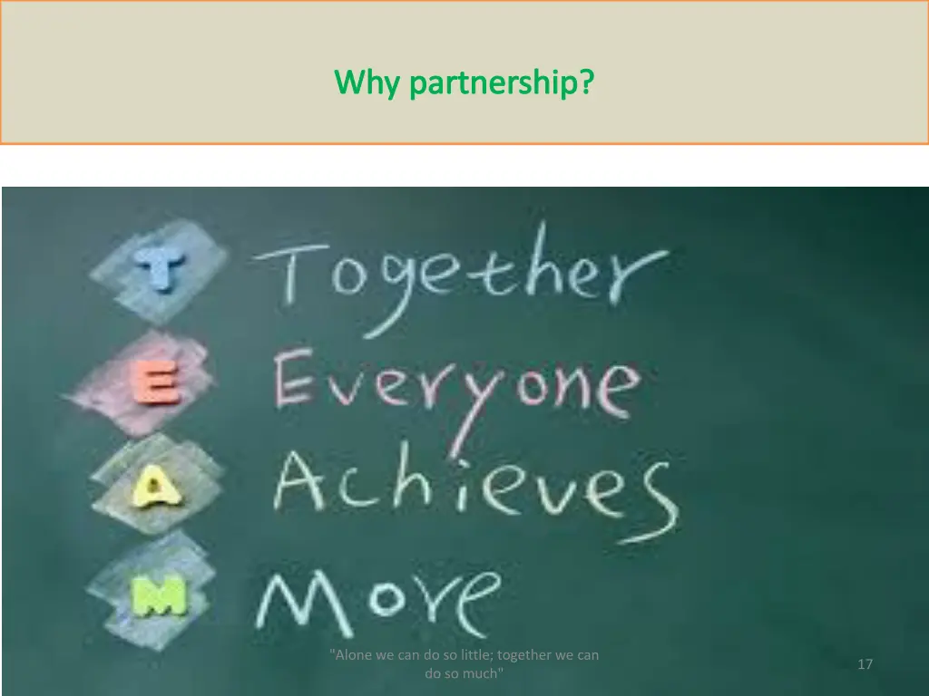 why partnership