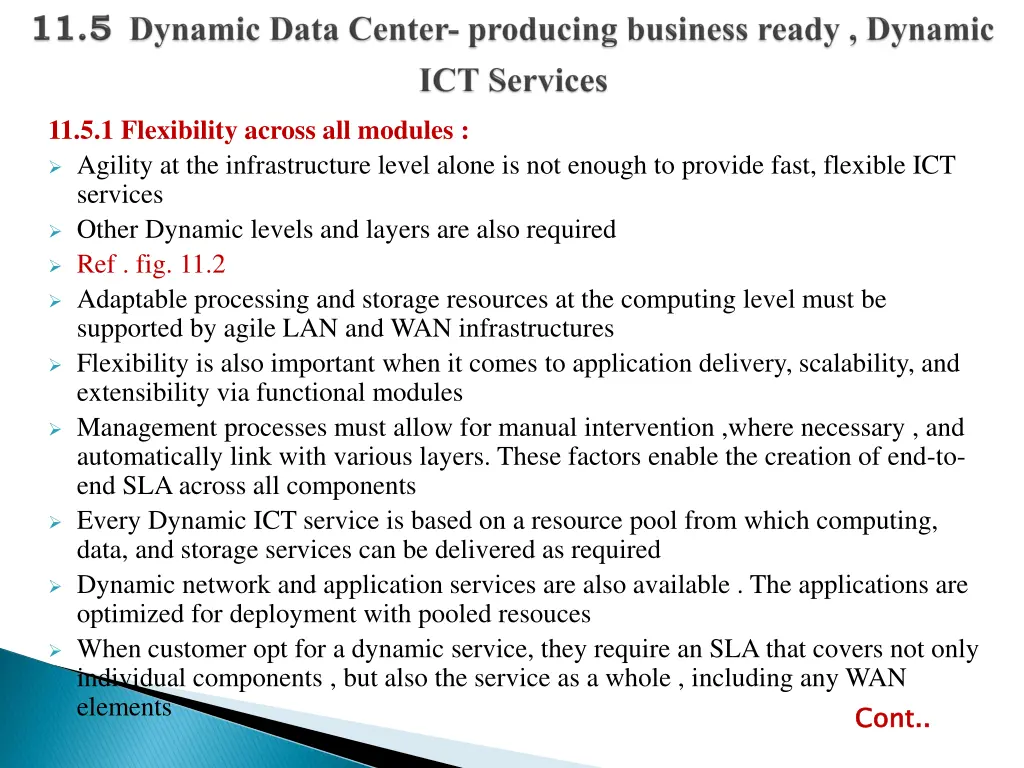 11 5 1 flexibility across all modules agility