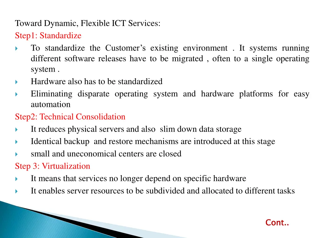 toward dynamic flexible ict services step1