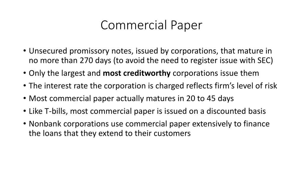 commercial paper