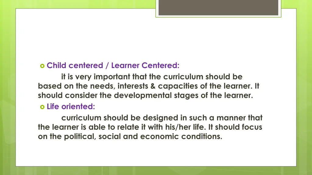 child centered learner centered it is very