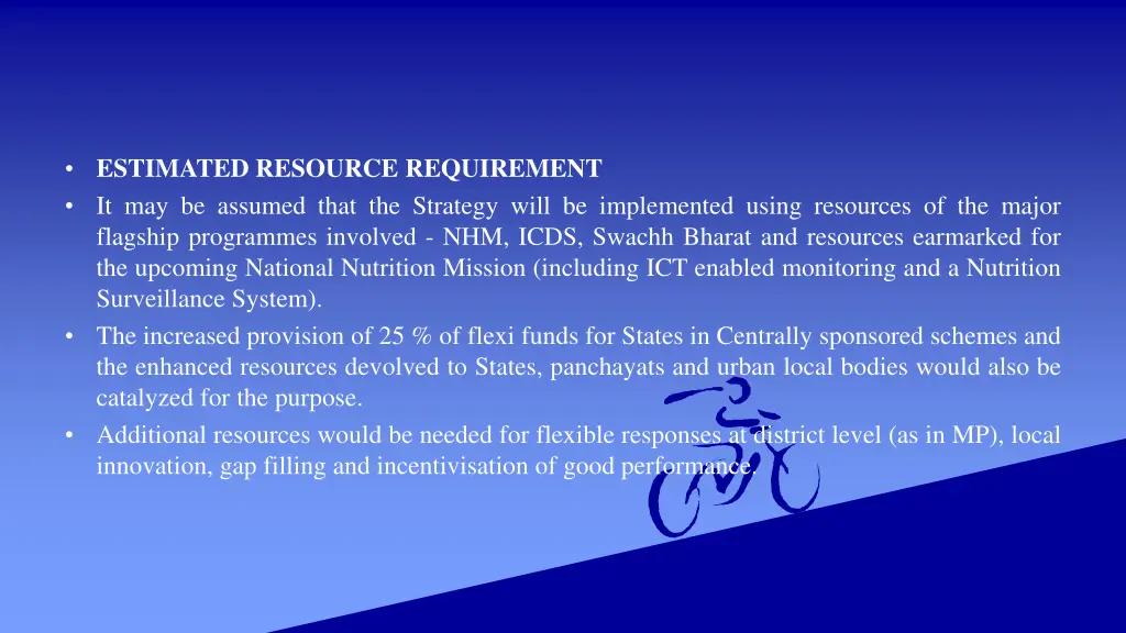 estimated resource requirement it may be assumed