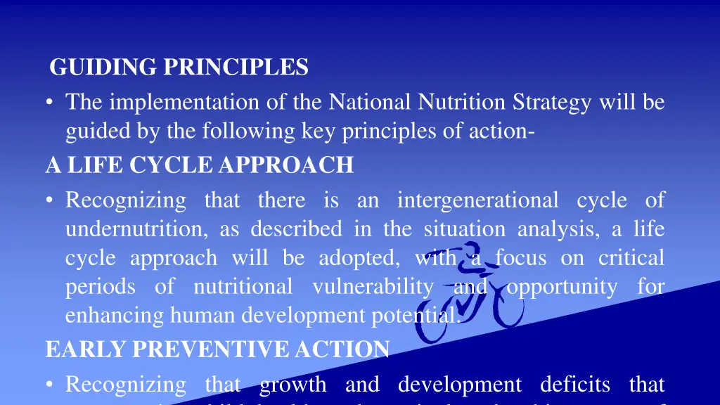 guiding principles the implementation