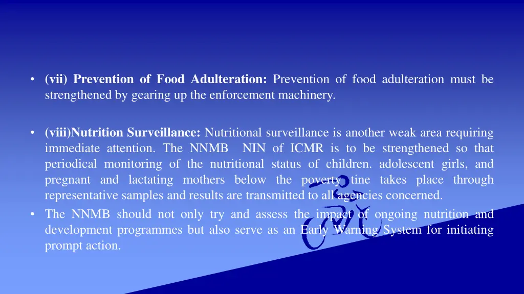 vii prevention of food adulteration prevention