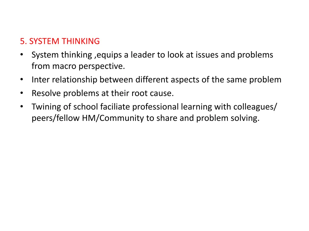 5 system thinking system thinking equips a leader